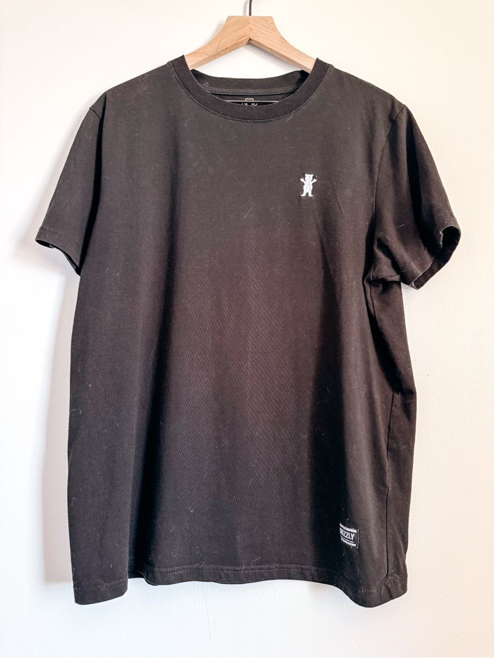 Grizzly Black Minimal Logo Tee Size Large